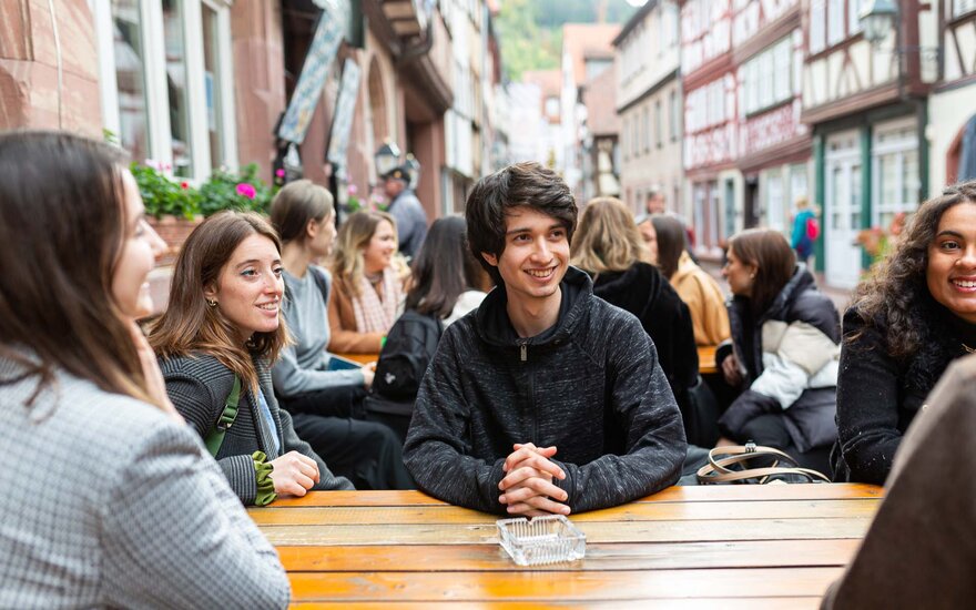 Exchange students in Miltenberg