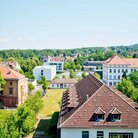 Gebäude aus der Vogelperspektive am Campus 1