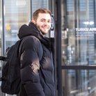 Ein Student der TH AB auf dem Campus in Turku