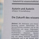 Papier aus Zeitschrift für wissenschaftliche Publikationen 2022, Die Zukunft des wissenschaftlichen Publizierens