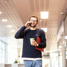 Ein Student der TH AB auf dem Campus in Turku