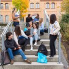 Internationale Austauschstudierende auf dem Campus