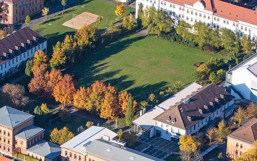 Der Campus der TH AB aus der Vogelperspektive