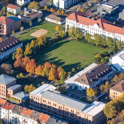 Der Campus der TH AB aus der Vogelperspektive