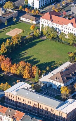 Der Campus der TH AB aus der Vogelperspektive