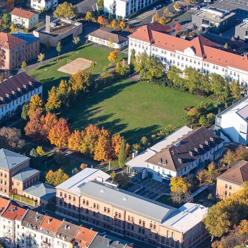 Der Campus der TH AB aus der Vogelperspektive