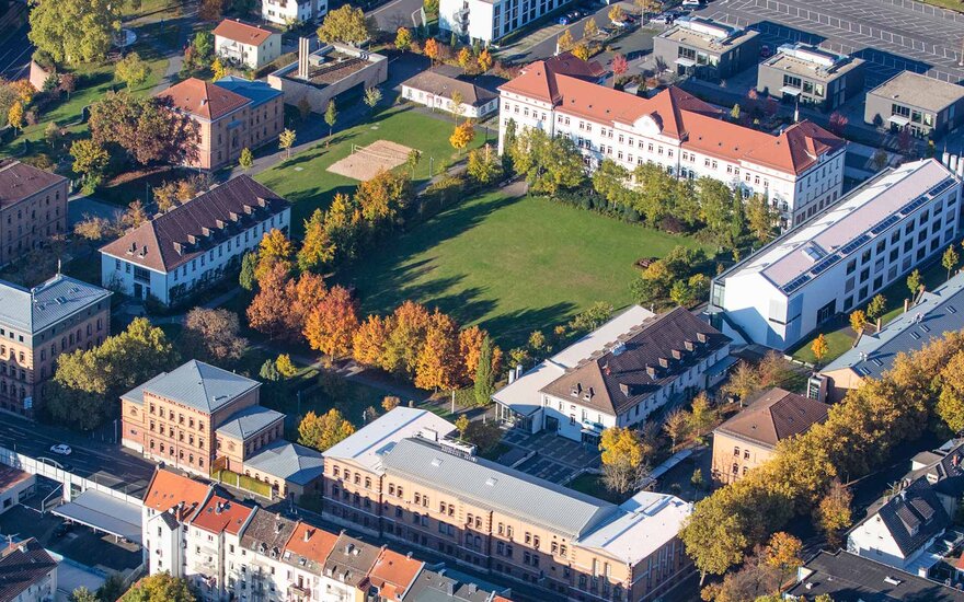 Der Campus der TH AB aus der Vogelperspektive